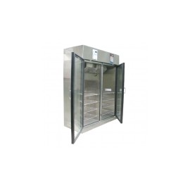 Refrigerador vertical de 35 pies para farmacia de acero inoxidable con 2 puertas de cristal REF-RFACDV-35 MARCA -  RefriMed