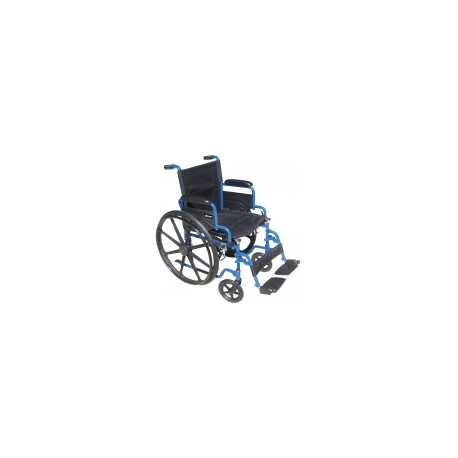 Silla de ruedas de 18" Streak con descansapies color azul DRI-BLS18FBD-SF MARCA -  Drive Medical