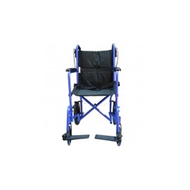 Silla de traslado de aluminio con asiento de 19" color azul MST-STAE-712MBL MARCA -  Medical Store