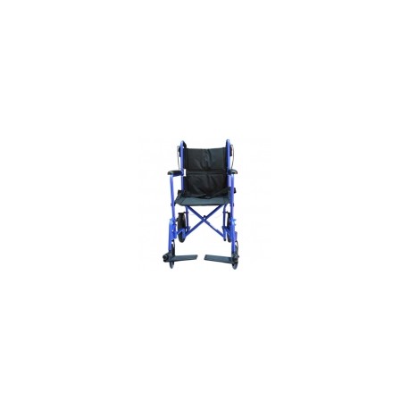 Silla de traslado de aluminio con asiento de 19" color azul MST-STAE-712MBL MARCA -  Medical Store