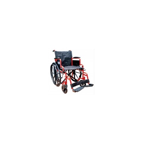 Silla de ruedas de 18" Streak con descansapies color rojo DRI-570-001-87-4 MARCA -  Drive Medical