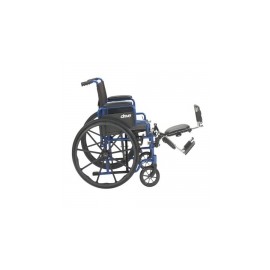 Silla de ruedas de 18" Streak con elevapiernas color azul DRI-BLS18FBD-ELR MARCA -  Drive Medical