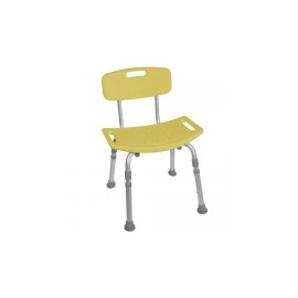 Silla para baño con respaldo color amarilla DRI-12202KDRY-1 MARCA -  Drive Medical