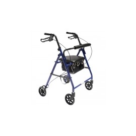 Andadera Rollator de acero AJ-2025BL color azul MST-ANDROLAJ-2025BL MARCA -  Medical Store