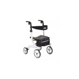 Andadera Rollator Nitro de aluminio con altura ajustable color Blanca DRI-RTL10266WT MARCA -  Drive Medical