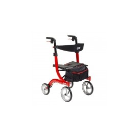 Andadera Rollator Nitro de aluminio con altura ajustable color Roja DRI-RTL10266 MARCA -  Drive Medical