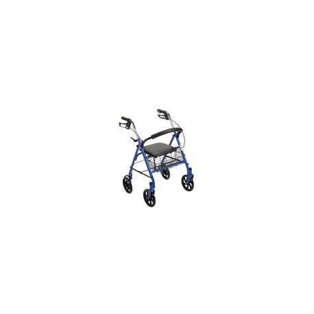 Andadera Rollator de acero durable color azul con canasta DRI-10257BL-1 MARCA -  Drive Medical