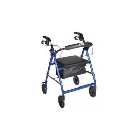 Andadera Rollator de aluminio con ruedas 6" color azul DRI-ANR726A MARCA -  Drive Medical