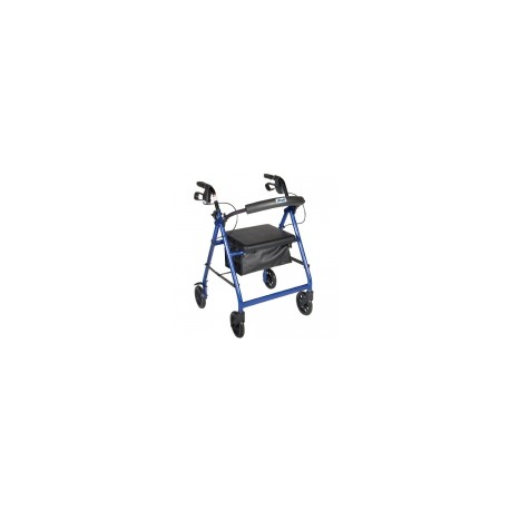 Andadera Rollator de aluminio con ruedas 6" color azul DRI-ANR726A MARCA -  Drive Medical