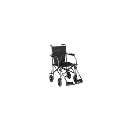 Silla de traslado de aluminio con asiento de 18" Travelite DRI-TC005GY MARCA -  Drive Medical