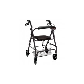 Andadera Rollator color negra con canastilla MST-AJ-1012BK MARCA -  Medical Store