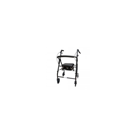 Andadera Rollator de aluminio AJ-N1025BK color negro MST-570-003-97-1 MARCA -  Medical Store