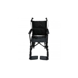 Silla de traslado de aluminio con asiento de 19" color negro MST-STAE-712MBK MARCA -  Medical Store