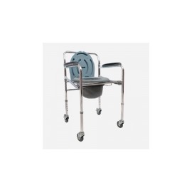 Silla cómodo plegable con ruedas, cromada SPE-SPC6001 MARCA -  Speedy