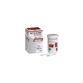 Tiras reactivas accu-check performa con 50 piezas