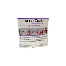Puncionador accu-check safe t-pro plus con 200 piezas
