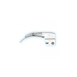Hoja para laringoscopio curvo Macintosh  1 de fibra óptica