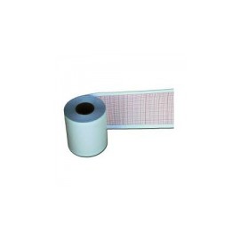 Papel para ECG rollo de 50 mm x 30 mts verde caja con 10 rollos