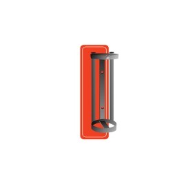 Soporte de pared cromado para cilindro